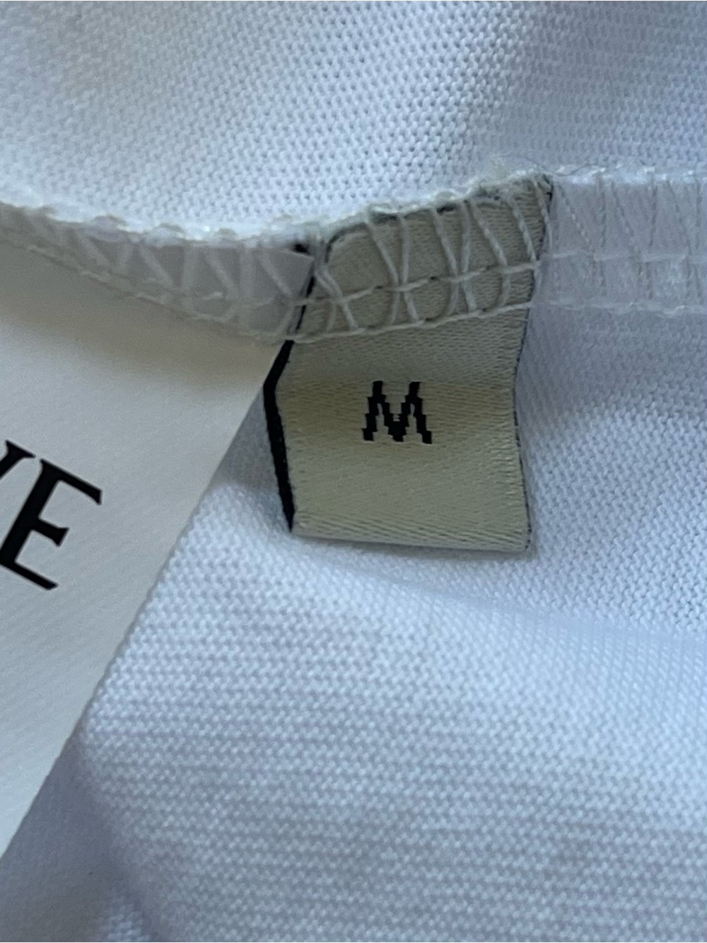 Loewe Glitch Anagram Logo White T-Shirt Size M NWT - Picture 10 of 11